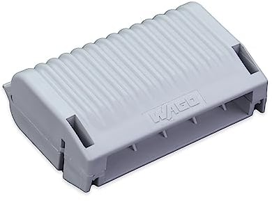 Wago Gelbox, Moisture Protection for Connecting Terminals, Compatible with the 221 and 2273 Series, Without Splicing Connectors, 207-1333, Size 3, Gray, 3-Piece