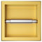 Balneo Toilettenpapierhalter Edelstahl Gold, 17,3x17,3x8,6 cm,Toilettenpapierhalter für Badzimmer, Installation in der Wand, Papierspender Einbaumontage Wall-Box Paper 1 Gold
