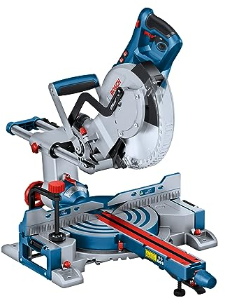 Bosch Professional Troncatrice radiale a batteria GCM 305-254 D (tagli fino a 90 x 305 mm, incl. 1 lama circolare, 2 supporti pezzo in lavorazione, sacco raccoglipolvere, dispositivo di serraggio)