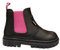 Balducci art.2592 PRIMO PASSO STIVALETTO NERO CON ELASTICO FUXIA. SCARPA CON PLANTARE FISIOLOGICO,CONTRAFFORTE E SUOLA IN GOMMA MORBIDA ANTISCIVOLO.NUMERAZIONE DAL 18 AL 26. MADE IN ITALY (22)