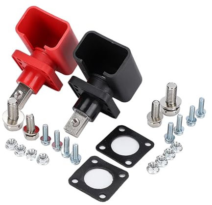 2 Stück 200A Durchwandtyp Lithium-Messing-Terminal Batterieanschluss-Anschluss Energiespeicher-Terminal