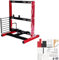 Beufee Pc Computer Case, Computer Motherboard Case Rack ATX M-ATX/ITX Open Chassis Computer Aluminum Open Air Frame Chassis Case Vertical Overclocking Test Platform for Computer(Red)