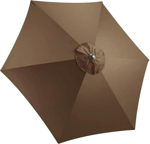 Yekuhe Tela de Recambio para Paraguas 6/8 varillas 2-3 metros, Cubierta para Sombrilla de Toldo de Repuesto de Paraguas de Patio(Color 5,230CM/8 RIB)