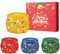 4Pcs Coffret Bougie Noel Bougies de Noël Cadeau Yoga Femme,5,65 OZ Bougie de Noël Parfumées Coffret,Lot Bougies Design Coffret Bougies Parfumées,Coffret Cadeau Bougies Parfumées pour Décoration Maison