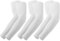 Supmovo 6 pares de mangas de refrigeración con protección UV, mangas para el brazo, para mujeres y hombres, ciclismo, golf, ciclismo, Blanco, L