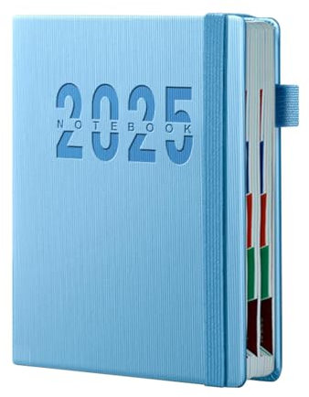 Sulxyi 2025 Planner Notebook, A5 Planner Notebook, Diary A5 Day, Monthly Planner, Weekly Planner Notebook, Organized Planning With a Purpose Multipurpose Note for Notes 12 Months 2025