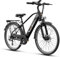 YOLOWAY EB5 Roamer 26 Zoll E-Bike, Trekking Elektrofahrrad mit 48V 10Ah großem Akku 250W Heckmotor Trekking/City Pedelec für Damen und Herren Lange Reichweite bis 100KM Schwarz