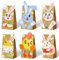 Suofuolef 12 DIY Geschenktüten zu Ostern, Kreative Handgemachte DIY-Papiertüten, Kraftpapiersack mit Osterhase und Ostereier Aufklebern zum Verpacken von Oster Geschenken