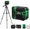 Funguard Niveau Laser mit Trépied, Autonivelant Laser Vert avec Module Laser Double 50M, 3 Modes Commutables Horizontal/Vertical, Mode Impulsion, Chargement USB, IP54 pour Les Chantiers,DIY