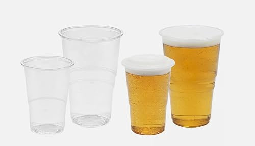 Healthy Home 100 Clear Disposable Plastic Pint Cups (500ml) – Strong, Durable, Ideal for Parties & Events