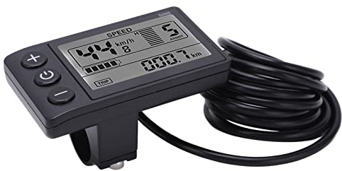 Wakects S866 Elektrofahrrad LCD-Display, Scooter Bedienfeld, 24V 36V 48V, mit SM-Stecker, für 22,2 mm Lenker