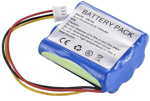 NRDHGS HR-AAA4U-1000-F3 8.4V 1000mAh Rechargeable Nickel-Metal Hydride Battery Pack | Camera-Specific Battery