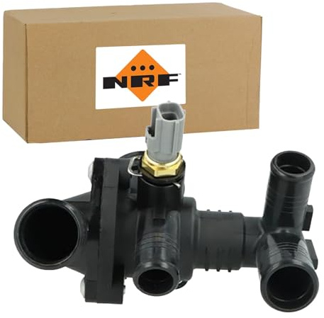 NRF Thermostat Coolant Cooling Water Thermostat with Sealing Ring Opening Temperature: 88°C for Ford Transit Mk7 Box Van (V363, FCD, FDD) Transit Custom V362 Box Truck (FY, FZ)