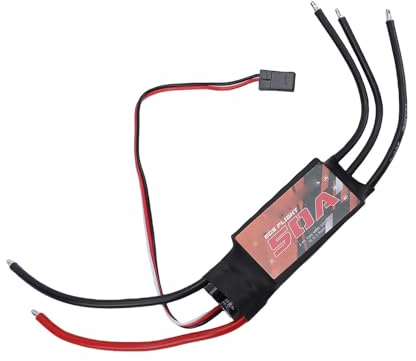 GEERYZHE RC Brushless ESC 50A Elektronischer Geschwindigkeitsregler für Starrflügel, Quadrocopter und Multicopter – Hochleistungs-RC-Flugzeugmotorsteuerung
