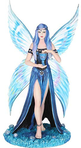 Nemesis Now Enchantment Anne Stokes Figur aus Kunstharz, 20,5 cm, Blau, Einheitsgröße