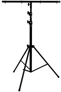Omnitronic STV de 50 EU,Luz Trípode de acero para el uso móvil,para hasta 4 focos,Incluye TV de piñas y soporte horizontal,perfecto para la iluminación móvil DJ 's, fabricado en la ue