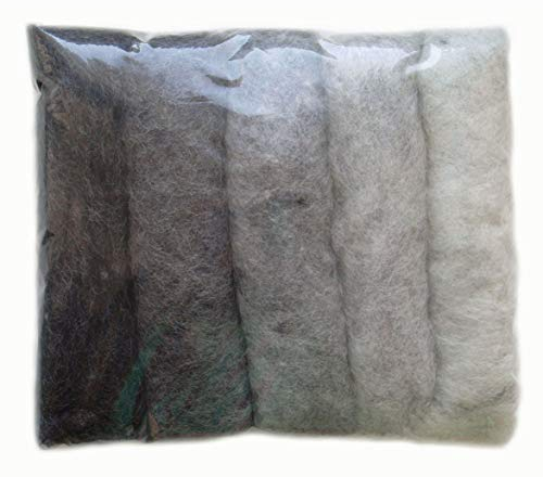 SIA COLLA-S Filzwolle Bunt Mischung Filz gemischte 100% Wolle Grau Mix Grey Mix Farbtönen Mix. Mindestens 5 Verschiedene Farbtöne, 50 g insgesamt