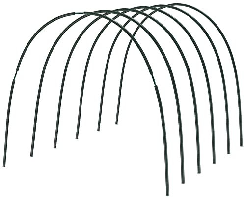 Gardzen Lot de 24 cerceaux de Jardin à Faire soi-même pour Treillis - Mini Serre extérieure - Arceaux de Serre pour Lits surélevés