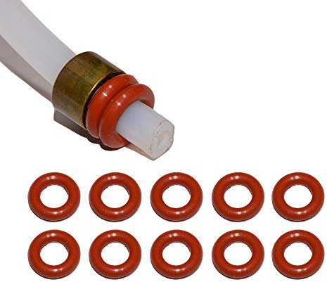 SW-K Lot de 10 joints pour tuyau d'arrosage 4 mm Convient pour Saeco Philips Siemens Bosch Krups Spider Gaggia Miele Solis König Rotel Satrap TurMix Jura Delonghi Melitta AEG Neff Gaggenau