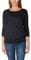 Alkato Damen Viskose Shirt 3/4 Arm Longshirt Top, Farbe: Schwarz, Größe: XL