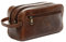 SID & VAIN große Kulturtasche Herren echt Leder - Waschtasche GATWICK - Kulturbeutel Herrentasche - Leder-Waschtasche Herren braun handgefertigt
