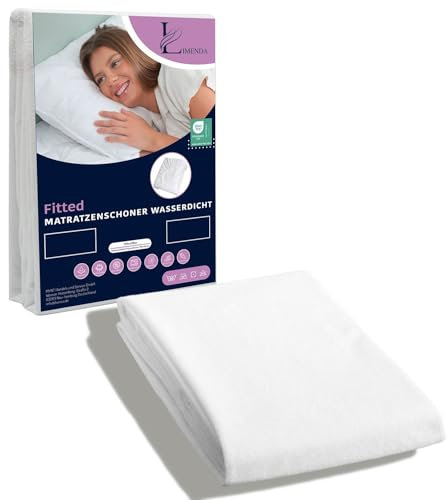 Limenda Matratzenschoner 200 x 200 2er Set (Rundum-Gummizug)- Inkontinenzunterlage waschbar, Matratzenschoner wasserdicht, wasserdichte Matratzenauflage, Nässeschutz