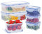 EASYLOCK 6PACK Plastik Frischhaltedosen Set mit Deckel (1150ML*2+180ML*4), Meal Prep Boxen, Aufbewahrungsbox Küche, Mikrowellengeschirr, Lunchbox Erwachsene, Frischhaltebox Gefrierdosen Klein