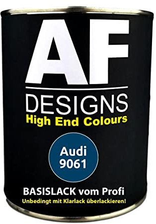1L Car Paint for Audi 9061 Dark Techno Blue Metallic Car Paint Ready to Spray