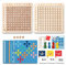 OneNine Hölzerne Montessori Multiplikation 20 in 1 Mathe Board Game, 1x1 Rechnen Lernen Spiel Multiplikationsbrett Multiplikationslehrmittel für Die Frühkindliche Bildung
