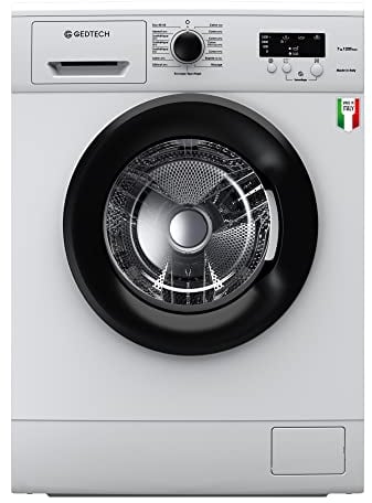 GEDTECH - Lavatrice GLL71200WHI - 7kg, 1200 rpm - Carico Forntale - Classe energetica B - Made in Italy - Colore Bianco