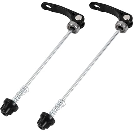 Chstarina Bike Skewers, Ultralight Quick Release Skewers, Quick Release Skewer Set, 1 Pair Wheel Hub Front & Rear Skewers for Road Mountain Bike