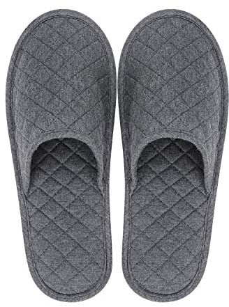 haozaikeji Foldable Outdoor Travel Slippers Non-disposable Closed Toes Sandals Cotton Slipper with Storage Bag Anti-skid for Hotel Spa Indoor House Room Guest Business Travel Trip Holiday Flying