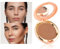 Oulac Satin Matt Bronzer Puder Gesichts Makeup mit Spiegel, Hochpigmentiertes Bronzing Powder Bronzing Blush Dual Purpose, Sonnengeküsster Natürlicher Look, Vegan & Cruelty-Free BS03