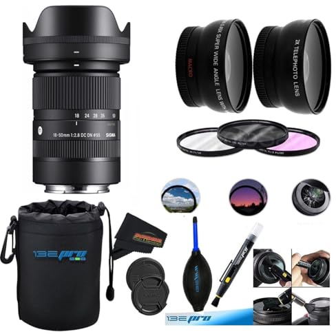Obiettivo Sigma 18-50mm f2.8 DC DN Contemporary per Sony E con Sunshine Photo Professional Bundle