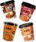 Rapokki Viererpack Reiskuchen & Ramen Nudeln im Becher - Korean Instant Rice Cake & Ramen Cup - Tteokbokki Koreanischer Reiskuchen - Scharf & Süß & Bohnen & Kimchi - OG ASIA - 4x 145g