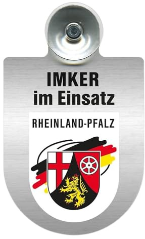 Alu-Dienst-Schild Imker Im Einsatz (Rheinland-Pfalz)