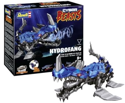 Revell Modellbau, CyberBeasts HydroFang, Bausatz, Maßstab 1:48, 80 Teile, Bastelset ab 10 Jahren, Detailgetreues Modell, Fantasiefigur, Authentische Nachbildung