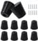 10PCS Rubber Feet, Round Cutting Board Rubber Feet, Non Slip Chopping Board Legs with Screws, Bumper Furniture Table Amplifier Speaker Cabinet Floor Protector Desk Printer Leg Pads D24*19*H31mm