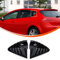 DIYUCAR Cubierta de rejilla de ventana lateral trasera compatible con Seat Leon 2008-2012, rejillas de ventilación lateral, accesorios de decoración exterior (negro brillante)
