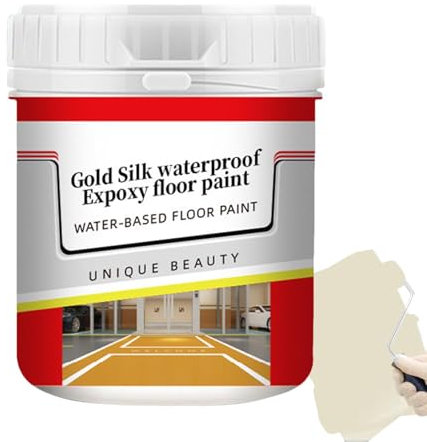 Pintura para suelos de hormigón, pintura antideslizante e impermeable – Revestimiento de suelo que bloquea la pintura del aire y el agua para una protección duradera para estacionamiento, carreteras