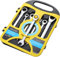 SQUADO Set di Chiavi a Cricchetto, 7 Pezzi, 8-19mm, con Custodia, Finitura a Specchio