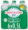 CRISTALINE Eau Gazeuse 6x50cl, fraîcheur pétillante idéale pour accompagner vos repas quotidiens- Lot De 1