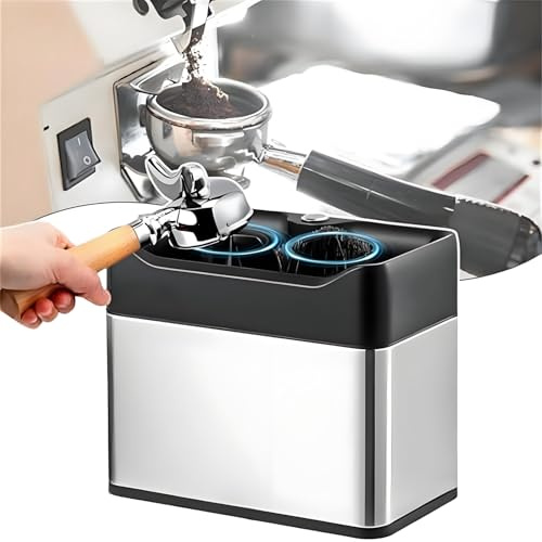 Nuxyyds Elektrischer Espresso-Kaffeeabklopfer, automatischer Siebträgerreiniger, Kaffeepuck-Abklopfer für 51-mm- und 58-mm-Siebträger, für Zuhause, Cafés und Restaurants