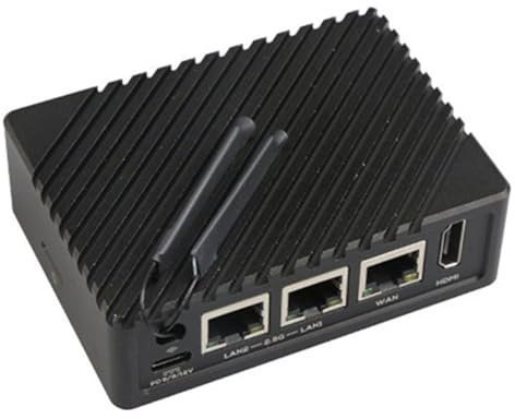Buhdjfnke R5S Router Dual 2.5G+Gigabit Mini Scheda di Sviluppo CNC Alloggiamento Interamente in Metallo RK3568 WIFI6