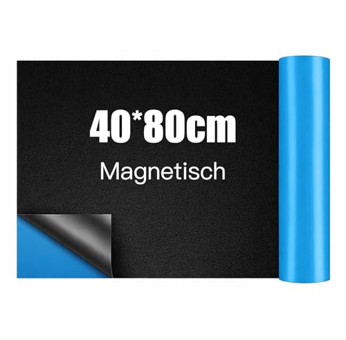 Tafelfolie Magnetische Selbstklebend 40×80cm, Tafelfolie Magnetisch Selbstklebend für Wand, Küche, Büro & Kinderzimmer, Zuschneidbar & Rückstandslos Entferbar (B40*H80cm)