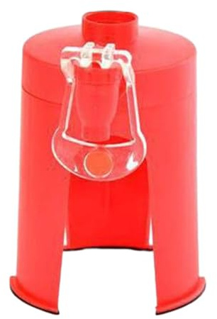 Upside Down Drink Dispenser for 2L Coke Bottles, Preserves Carbonation, Red ABS Beverage Tap for Home, Office & Camping
