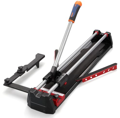 Coupe Carrelage Manuel 600 mm Double Rail, Base Moulée et Séparateur Magnétique