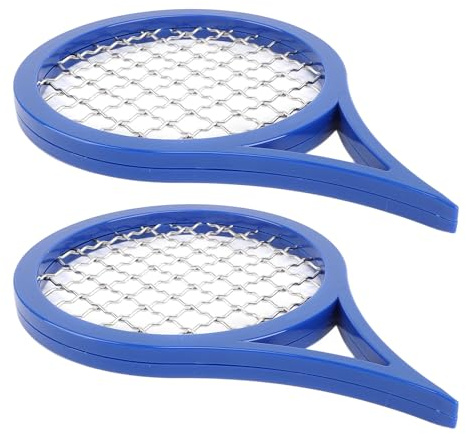 Dioche Afro Hårracket 2-pack Hårkammar/handhållna Curlingborstar Speciellt Designade för Män med Lockigt Hår (Blå)