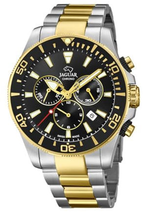 JAGUAR Herrenuhr Edelstahl 316L Mehrfarbig - Chronograph Quarz, Datum, Saphirglas - Wasserdicht 20 ATM - J862/2 Executive