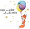 Little Deco Wandtattoo Fliege zum Glück und Fuchs mit Ballons DL278